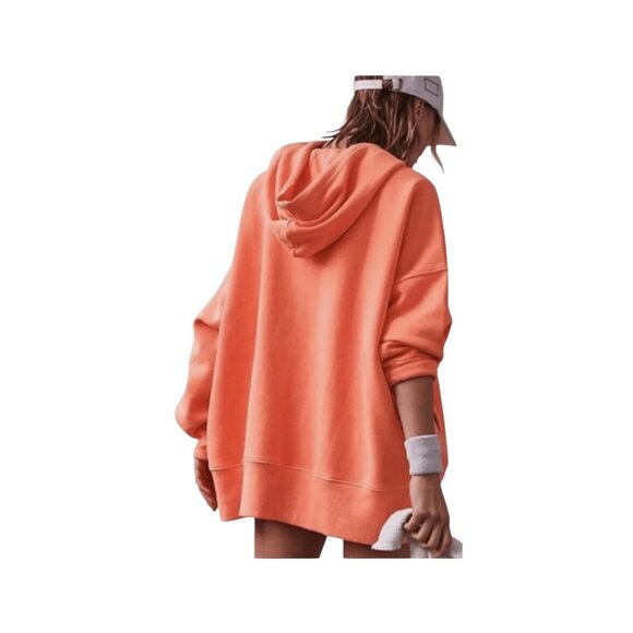 Free People Movement Sprint To The Finish Hoodie Pockets Band Hem Size L NWT - Picture 4 of 12